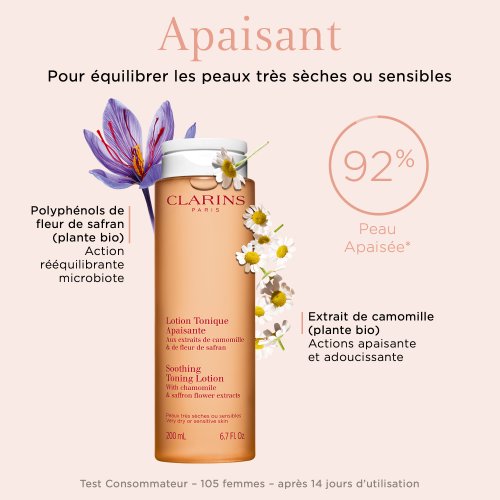 CLARINS Lotion Tonique Apaisante - Peaux très sèches ou